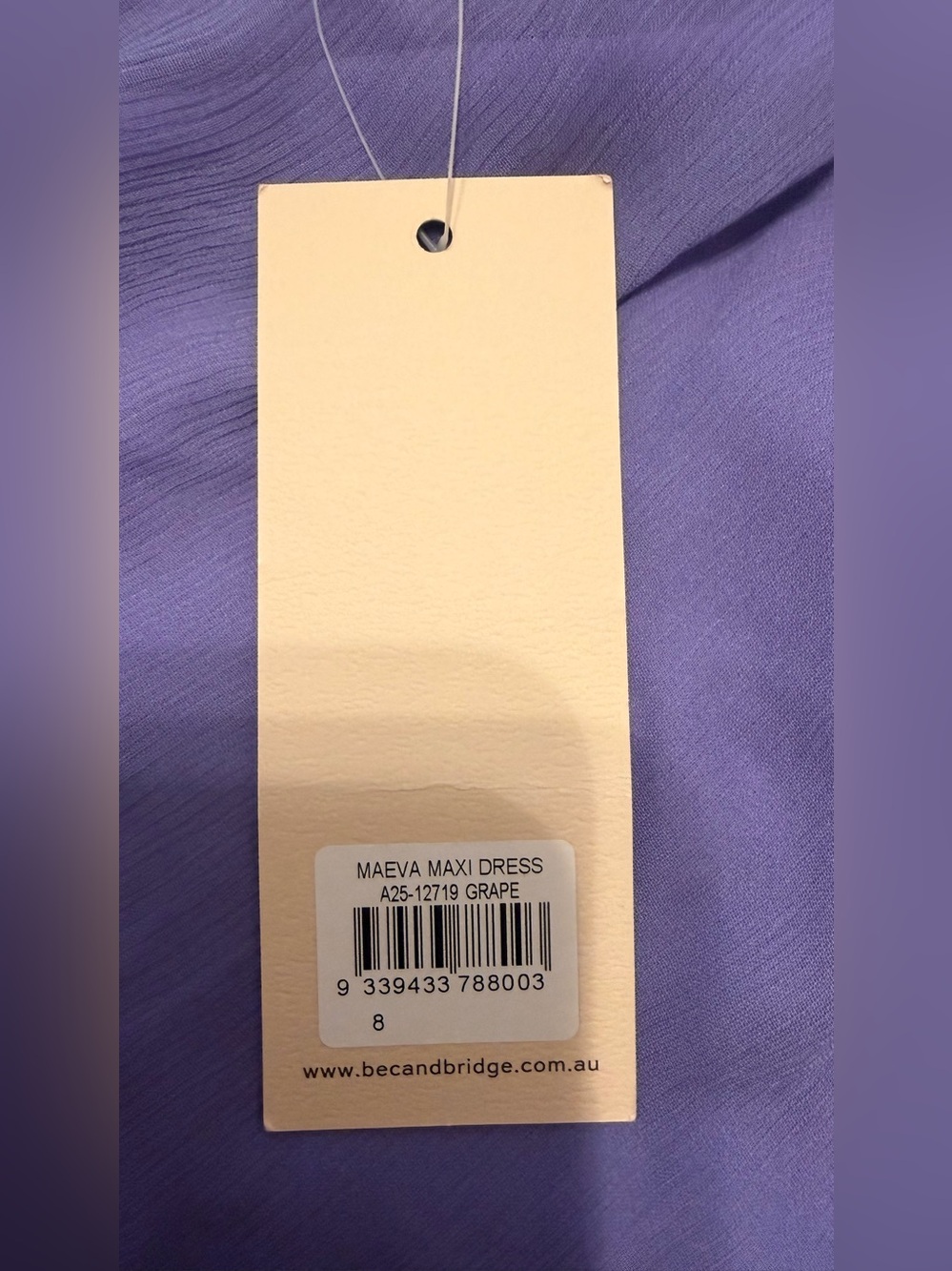Bec & Bridge Women's Purple Maeva Maxi Dress - Picture 6 of 9